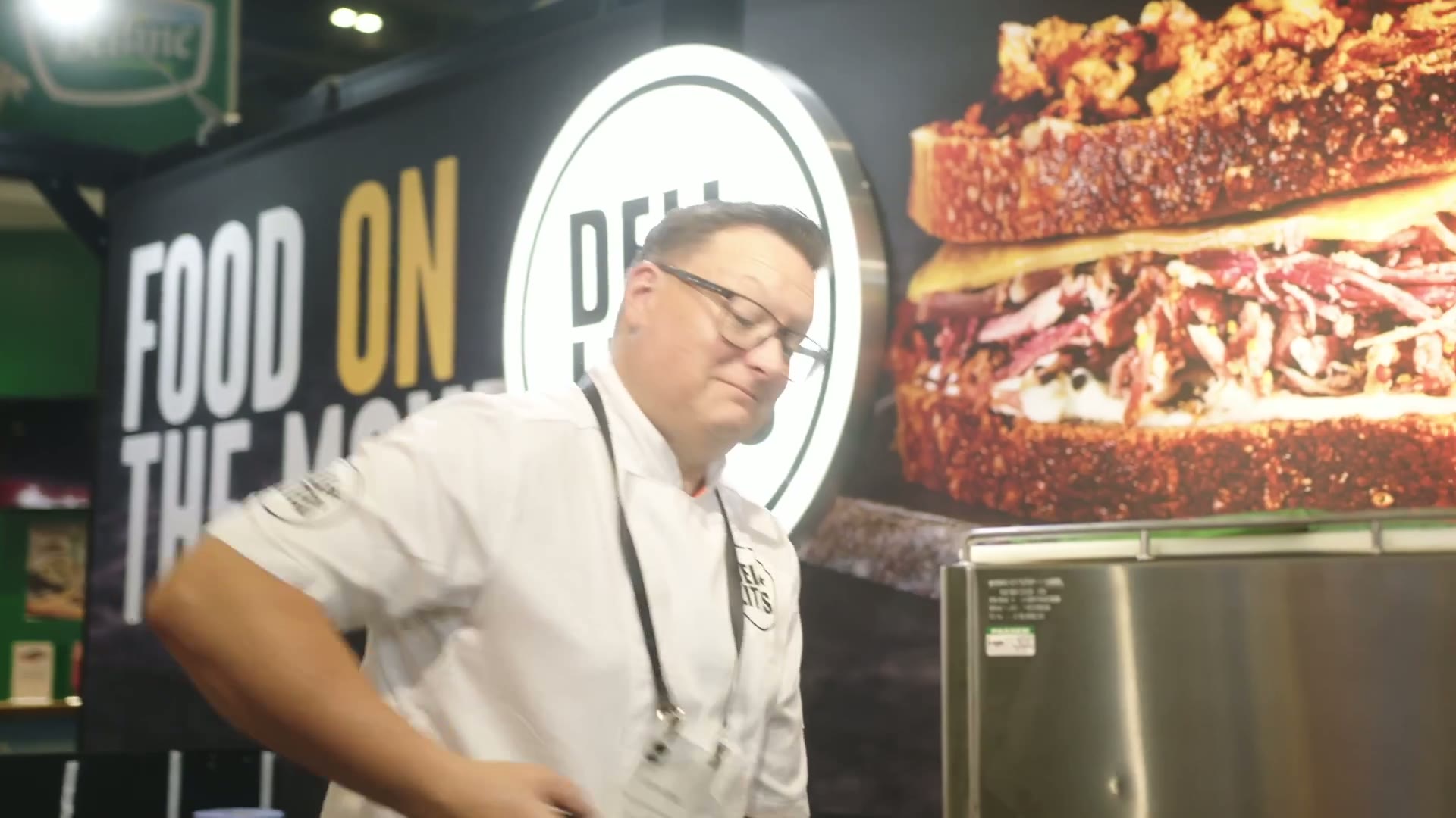 Delilite on the show floor: food, people, energy